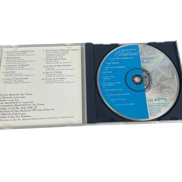Vintage 1994 I'm In The Mood Christmas Soothing Harp Music Audio CD Jewel Case - Picture 2 of 3